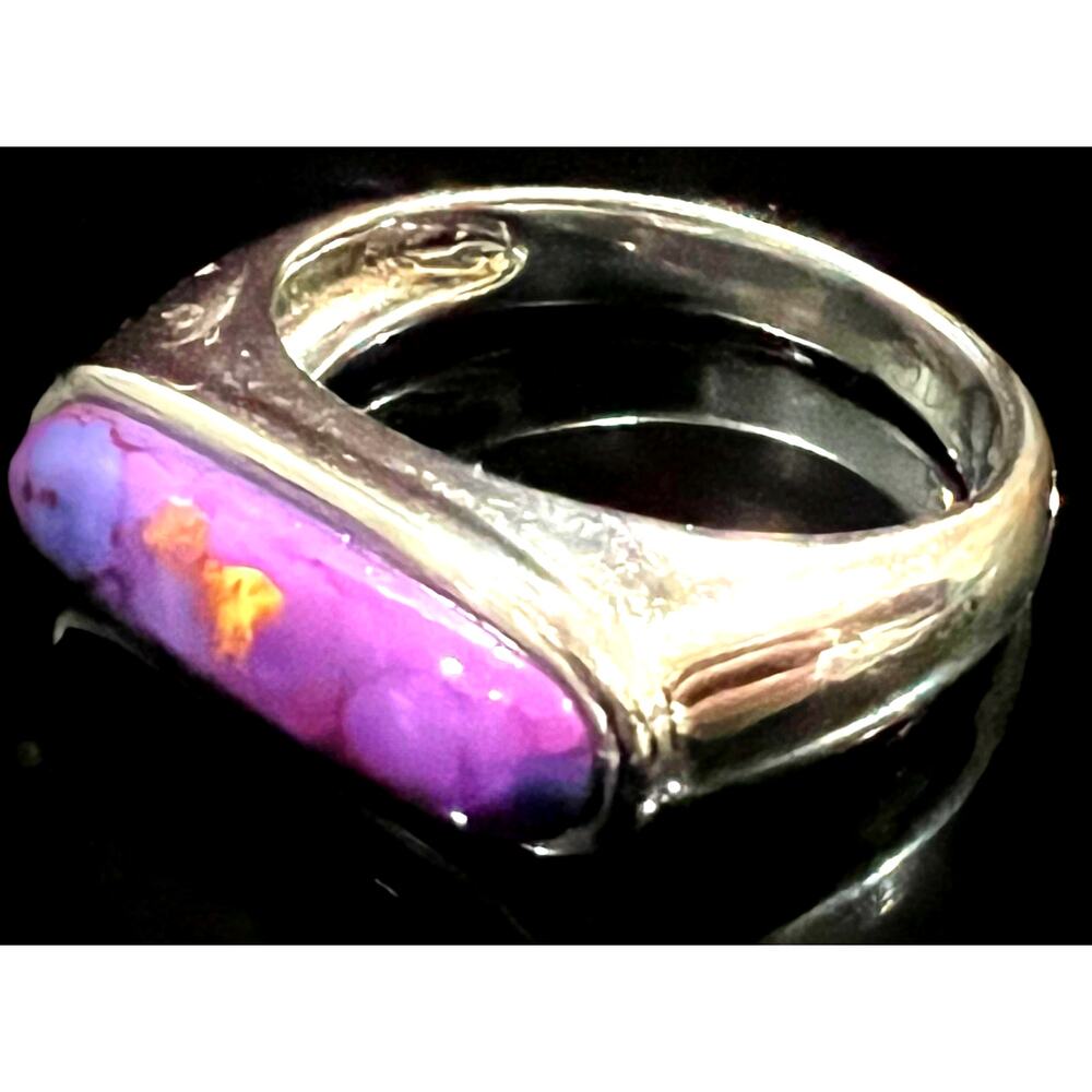 Mojave Purple Turquoise Sterling Ring - Picture 2 of 10